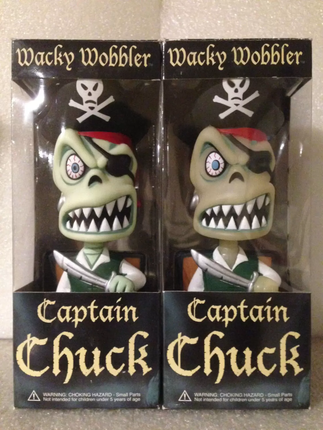 Wacky Wobbler Ad Icons - Captain Chuck GITD