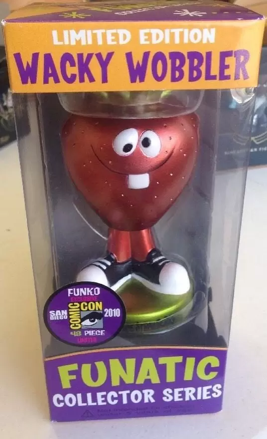 Wacky Wobbler Ad Icons - Freckle Face Strawberry Metallic