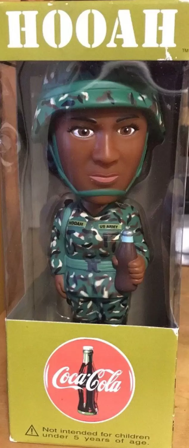 Wacky Wobbler Ad Icons - Hooah Army Soldier African American Female