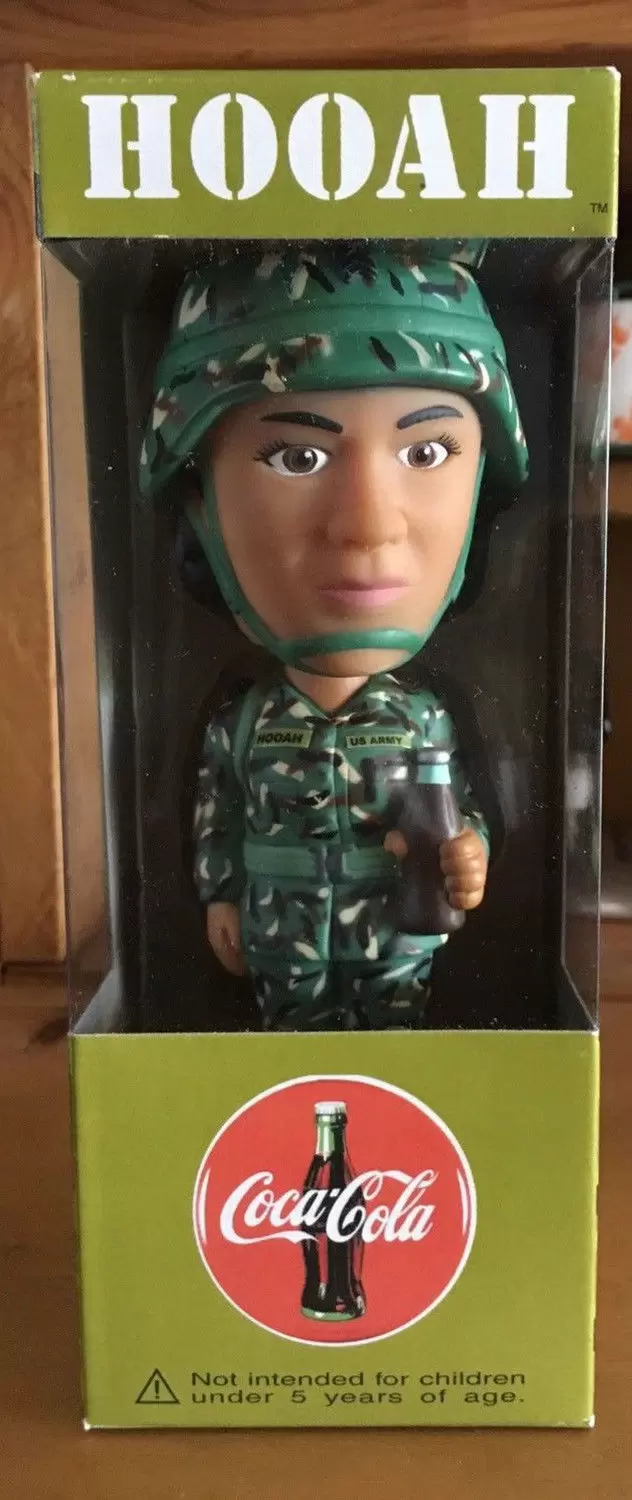 Wacky Wobbler Ad Icons - Hooah Army Soldier Hispanic Female