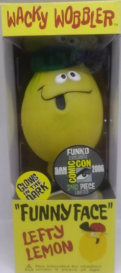 Wacky Wobbler Ad Icons - Lefty Lemon GITD