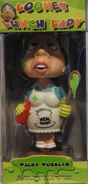 Wacky Wobbler Ad Icons - Looney Lunch Lady Blue Dress