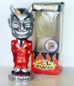 Wacky Wobbler Funko - El Diablo Silver Head  Metallic