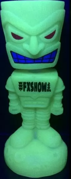Tiki-Bot Glow In The Dark Green - Wacky Wobbler Funko action figure