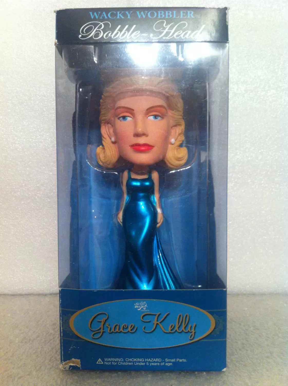 Wacky Wobbler Celebrities - Grace Kelly Blue Dress