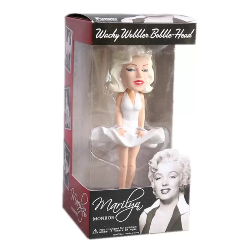 Wacky Wobbler Celebrities - Marilyn Monroe White Dress