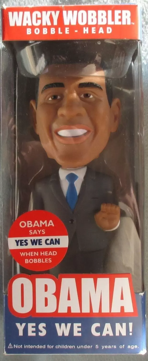 Wacky Wobbler Celebrities - President Obama Yes We Can