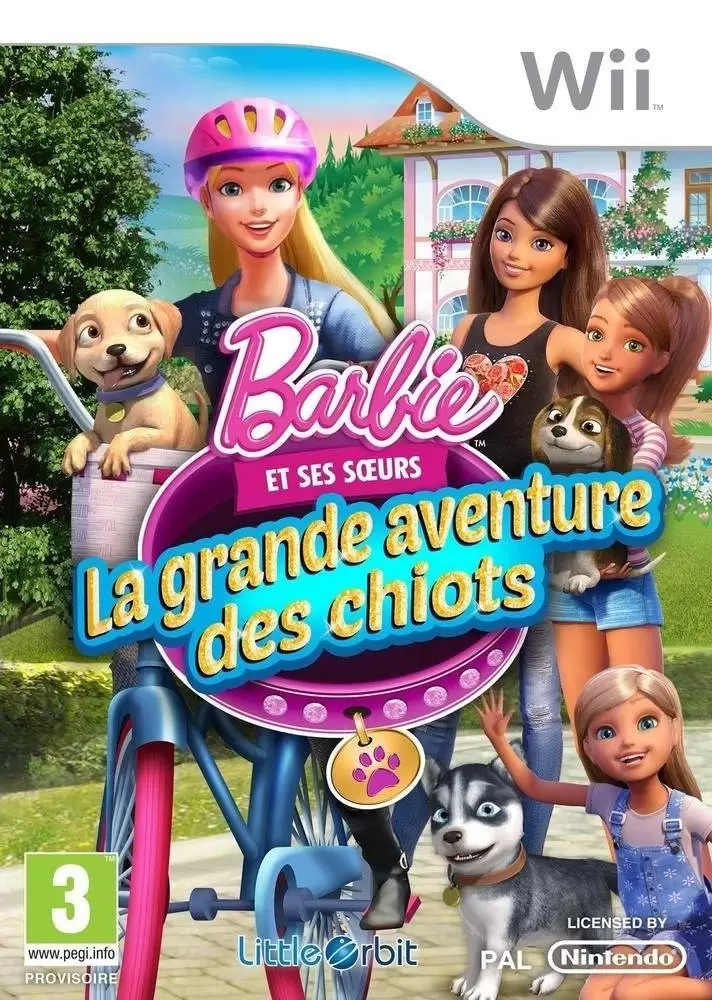 Nintendo Wii Games - Barbie et la Grande Aventure des Chiots