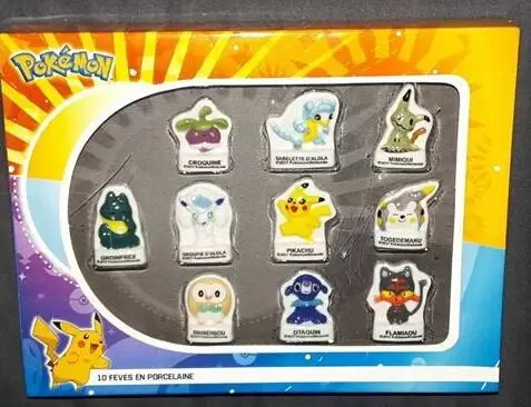 Coffret Pokémon - fève Pokémon Lune et soleil - Nintendo 2018