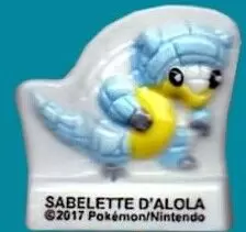Deux Fèves Pokemon Sabelette D'alola Et Togedemaru