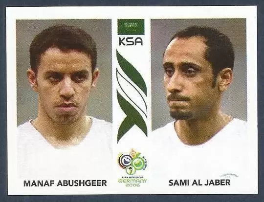 FIFA World Cup Germany 2006 - Manaf Abushgeer/Sami Al Jaber - Saudi Arabia