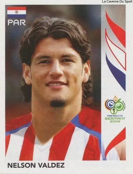 #130-PARAGUAY-NELSON VALDEZ PANINI FIFA WORLD CUP-GERMANY 2006