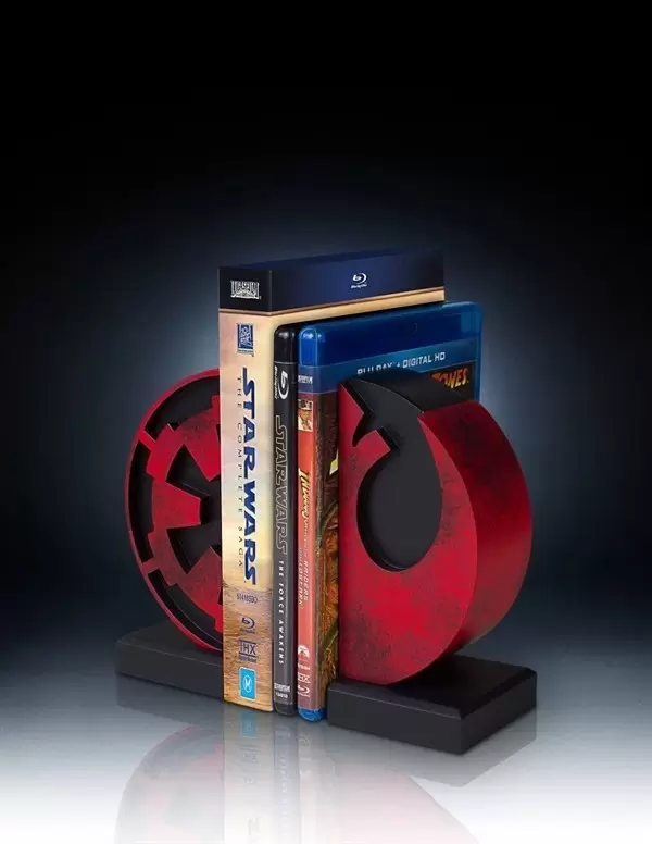 Lifesize & Bookends - Imperial and Rebel Logo