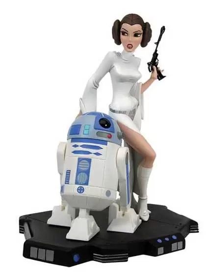 Maquette - Animated Princess Leia with R2-D2