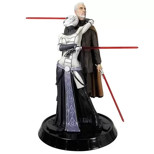 Gentle Giant Statues - Asajj Ventress and Count Dooku