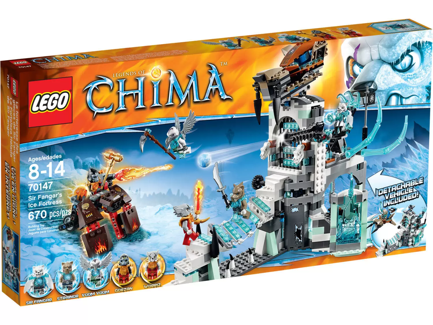 LEGO Legends of Chima - Sir Fangar\'s Ice Fortress