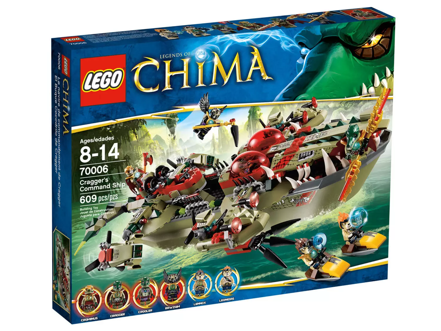 LEGO Legends of Chima - Le Croc Navire Cragger