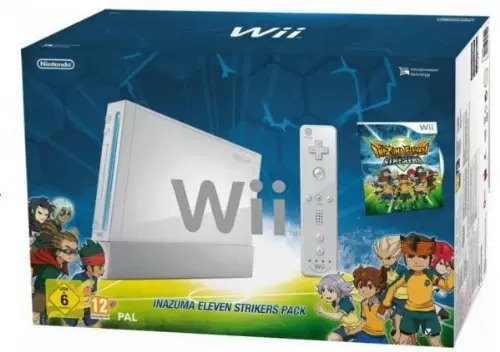 Matériel Wii - Console Wii blanche + Inazuma Eleven Strikers