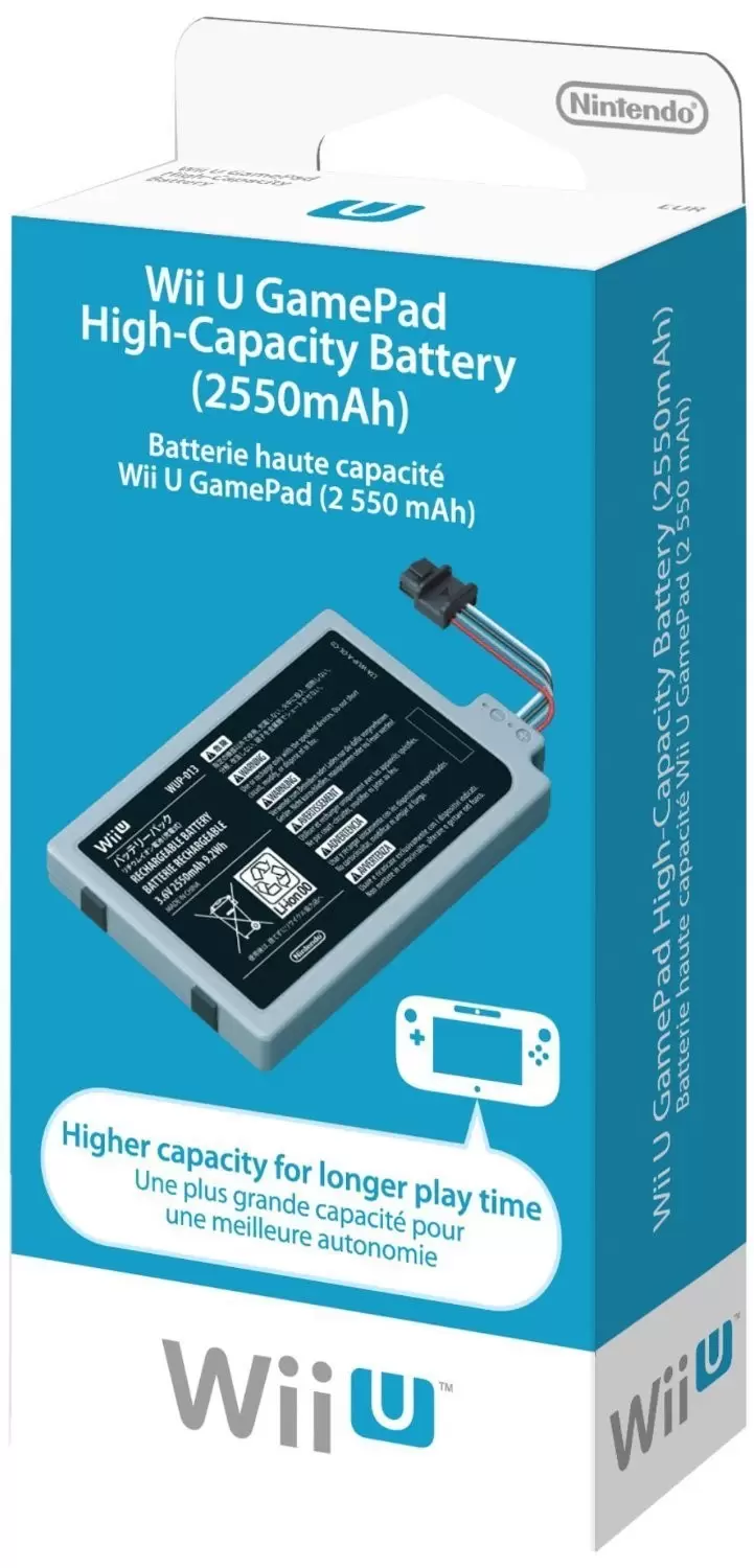 Matériel Wii U - Batterie haute capacité Wii U GamePad