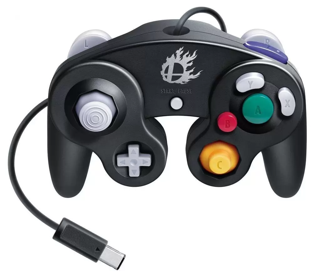 Wii U Stuff - Nintendo GameCube Controller - Super Smash Bros. Edition (Black)