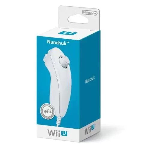 Matériel Wii U - Manette Nunchuk Blanche pour Nintendo Wii U