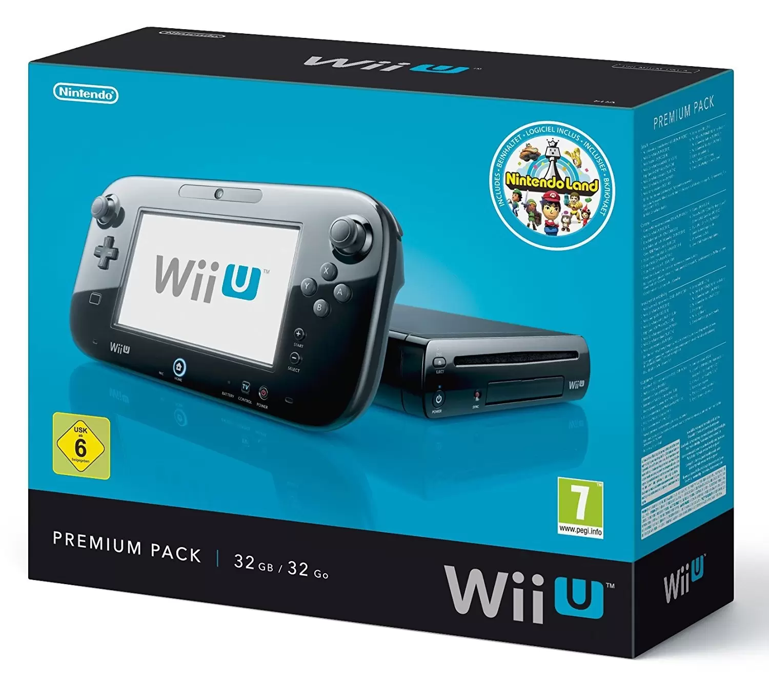 Matériel Wii U - Console Wii U noire - Premium Pack