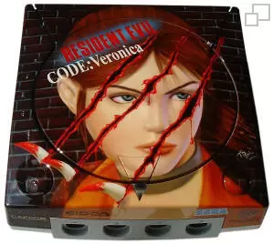 Dreamcast Stuff - Dreamcast Console Top Airbush Resident Evil CODE Veronica Prize