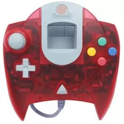 Manette Dreamcast Transparent Dark Red
