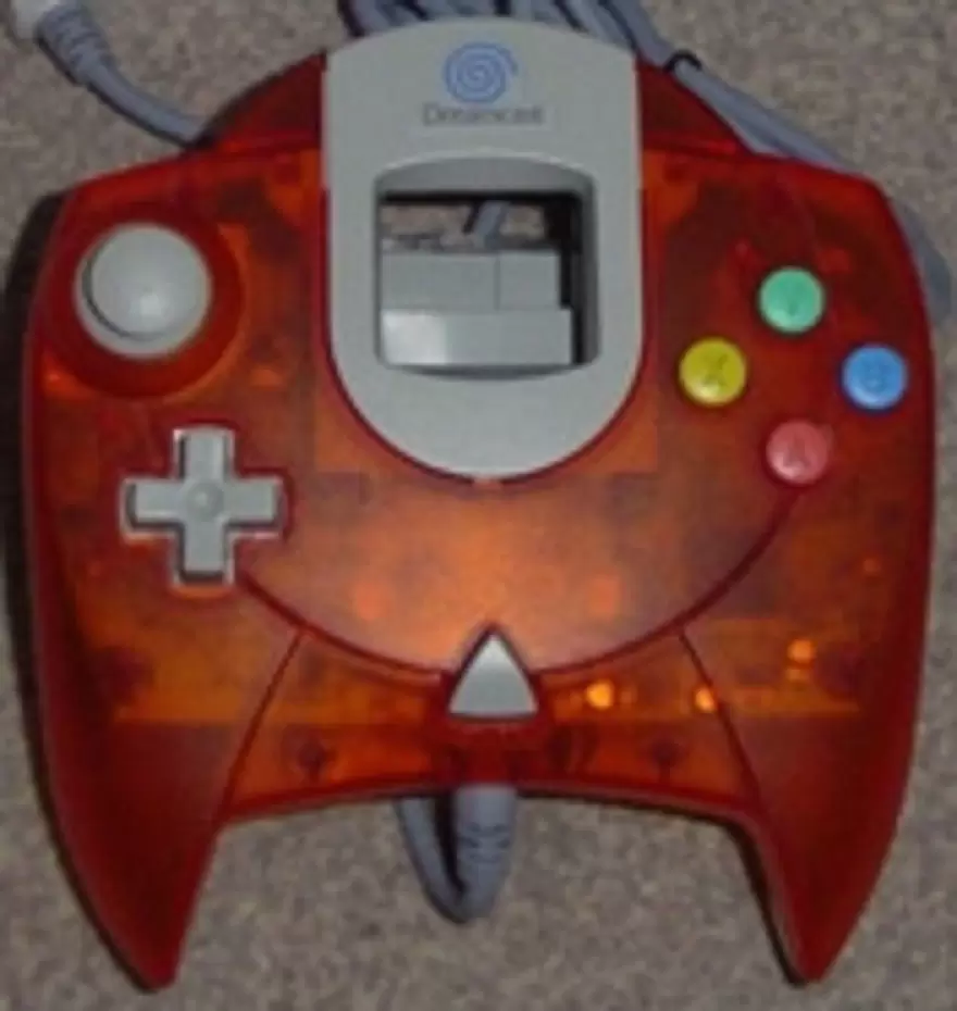 Dreamcast Stuff - Dreamcast Controller Transparent Light Red