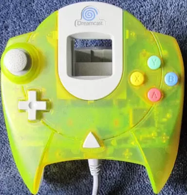 Dreamcast Stuff - Dreamcast Controller Transparent Light Yellow