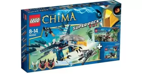 radium jeg er enig Indtægter Super Pack 3-in-1 - LEGO Legends of Chima set 66450
