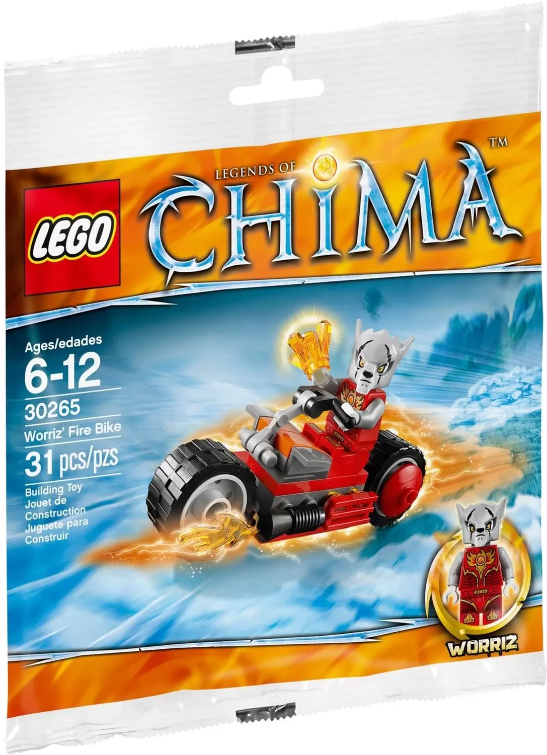 LEGO Legends of Chima - Worriz\' Fire Bike