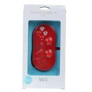 Matériel Wii - Wii Classic Controller Rouge
