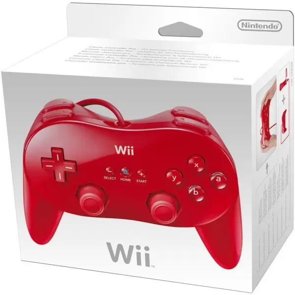 Matériel Wii - Wii Classic Controller Pro Rouge