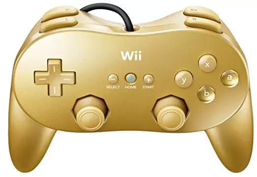 Wii Stuff - Wii Classic Controller Pro Gold