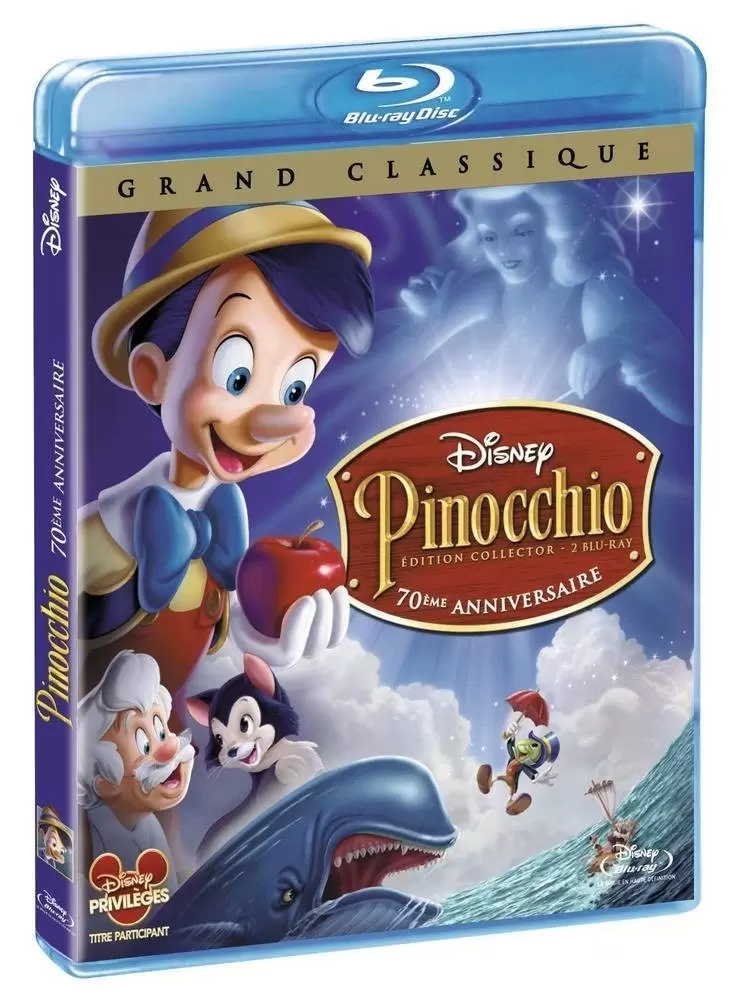 Les grands classiques de Disney en Blu-Ray - Pinocchio