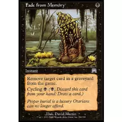 Effacer de la mémoire
