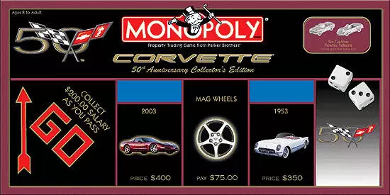 Undefinable Monopoly - Monoply Corvette 50th Anniversary Collector\'s Edition