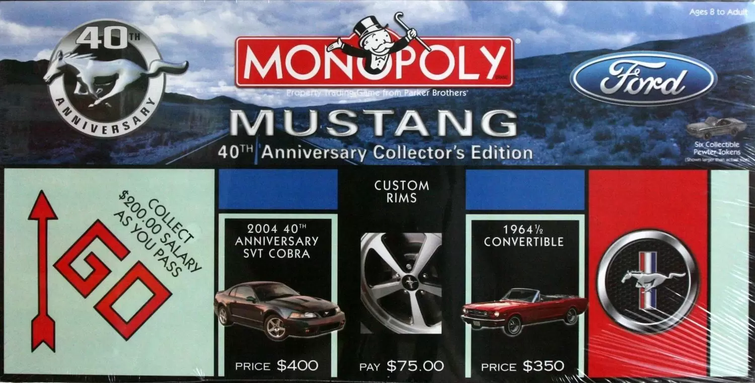 Undefinable Monopoly - Monopoly Mustang 40th Anniversary Collector \'s Edition
