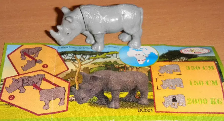 Natoons - Animaux d\'Afrique - 2011 - Rhinocéros