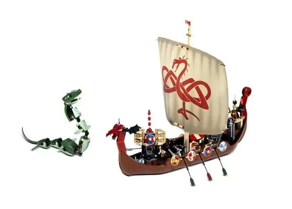 LEGO Viking - Viking Ship challenges the Midgard Serpent
