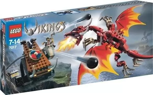 LEGO Viking - Viking Catapult versus the Nidhogg Dragon