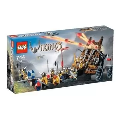LEGO Viking - Army of Vikings with Heavy Artillery Wagon