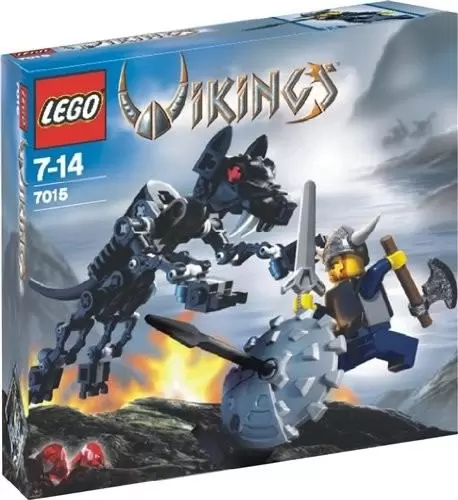LEGO Viking - Viking Warrior challenges the Fenris Wolf