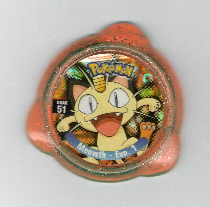 Panini - Kraks Pokémon - Meowth – Evo. 1 Orange