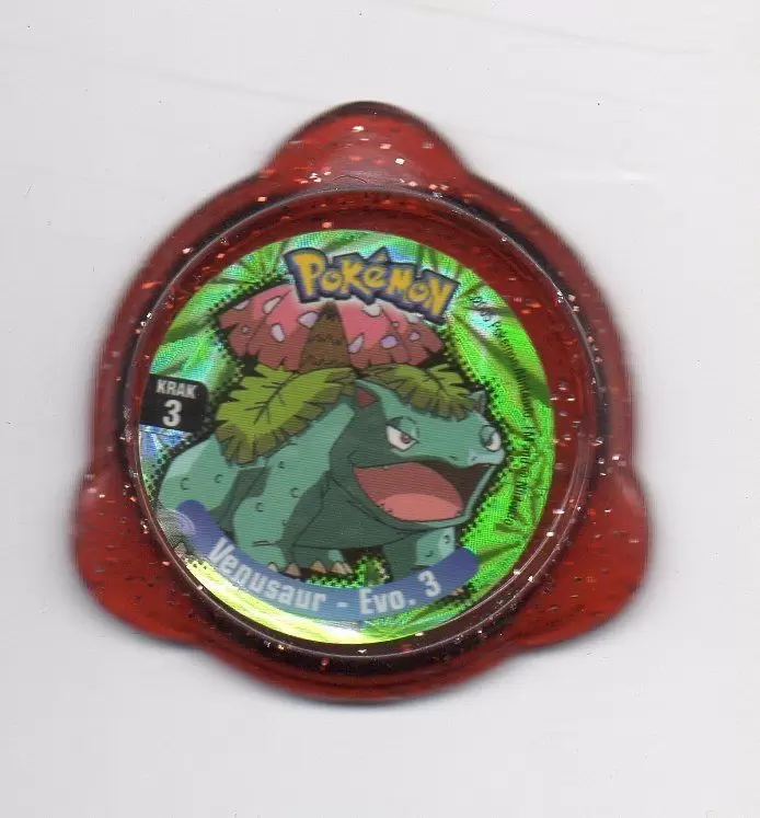 Panini - Kraks Pokémon - Venusaur – Evo. 3 Rouge