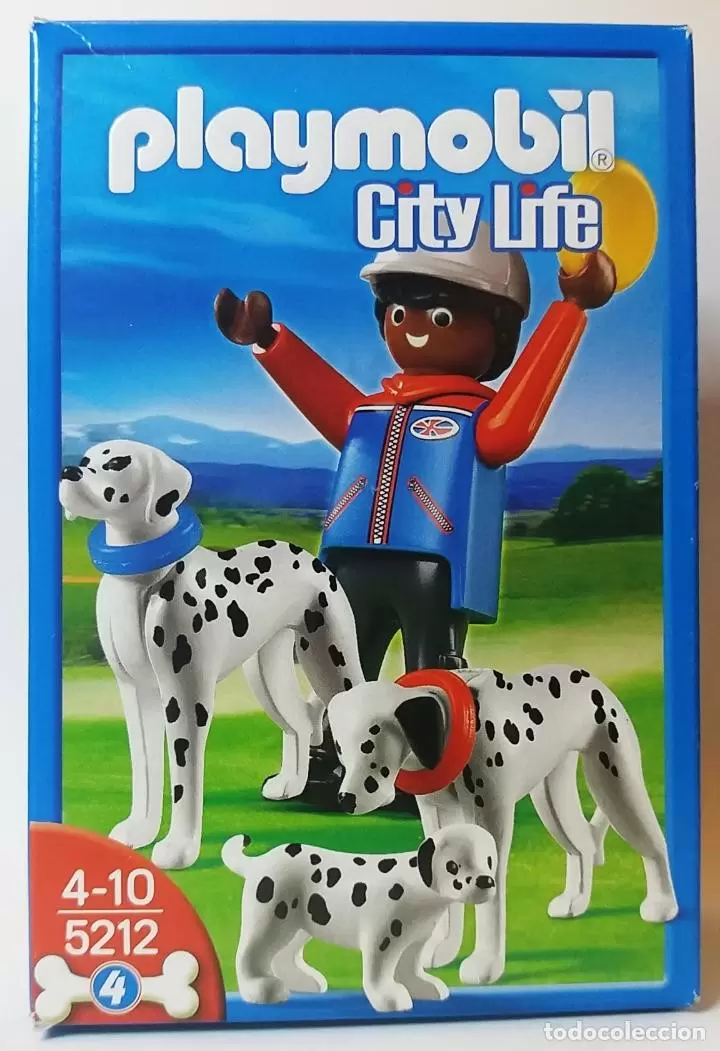 Playmobil animaux chien chiot dalmatien pour maison city life summer fun 1900 