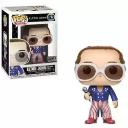 Elton John Patriotic Glitter