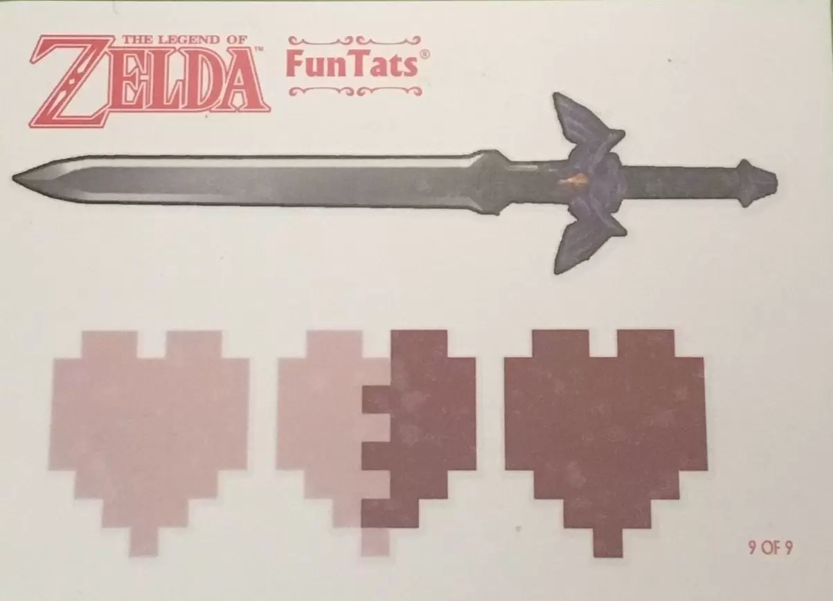 The Legend of Zelda - 8-bit Hearts and Master Sword