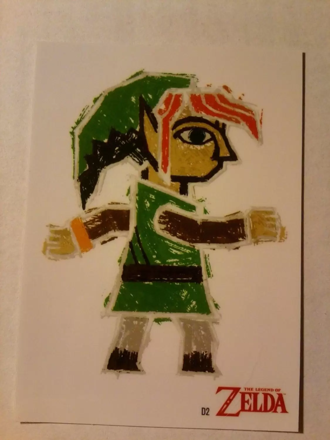 Painting Link The Legend of Zelda card D2